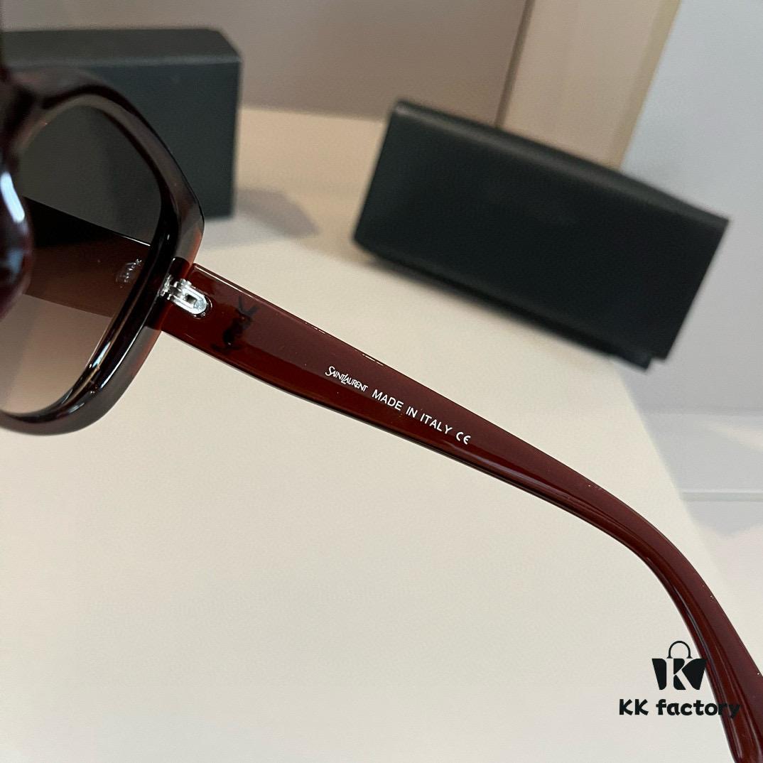 YSL Saint Laurent Sunglasses, Face-Contouring Sun Protection, High-End Lightweight Eyewear