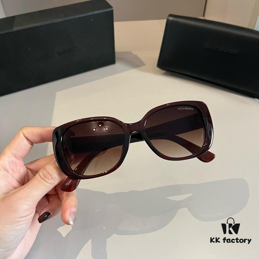 YSL Saint Laurent Sunglasses, Face-Contouring Sun Protection Glasses, High-End Lightweight Eyewear