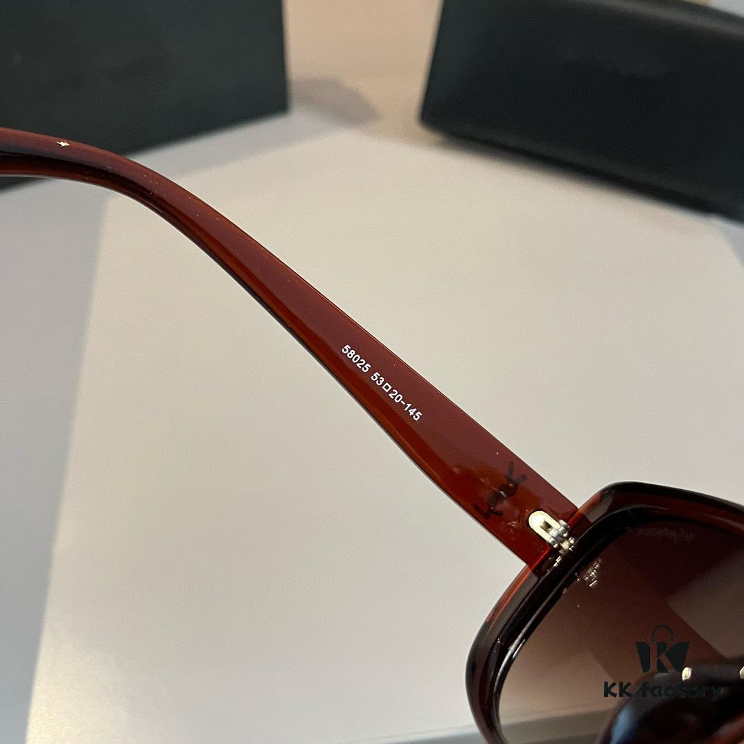 YSL Saint Laurent Sunglasses, Face-Contouring Sun Protection Glasses, High-End Lightweight Eyewear