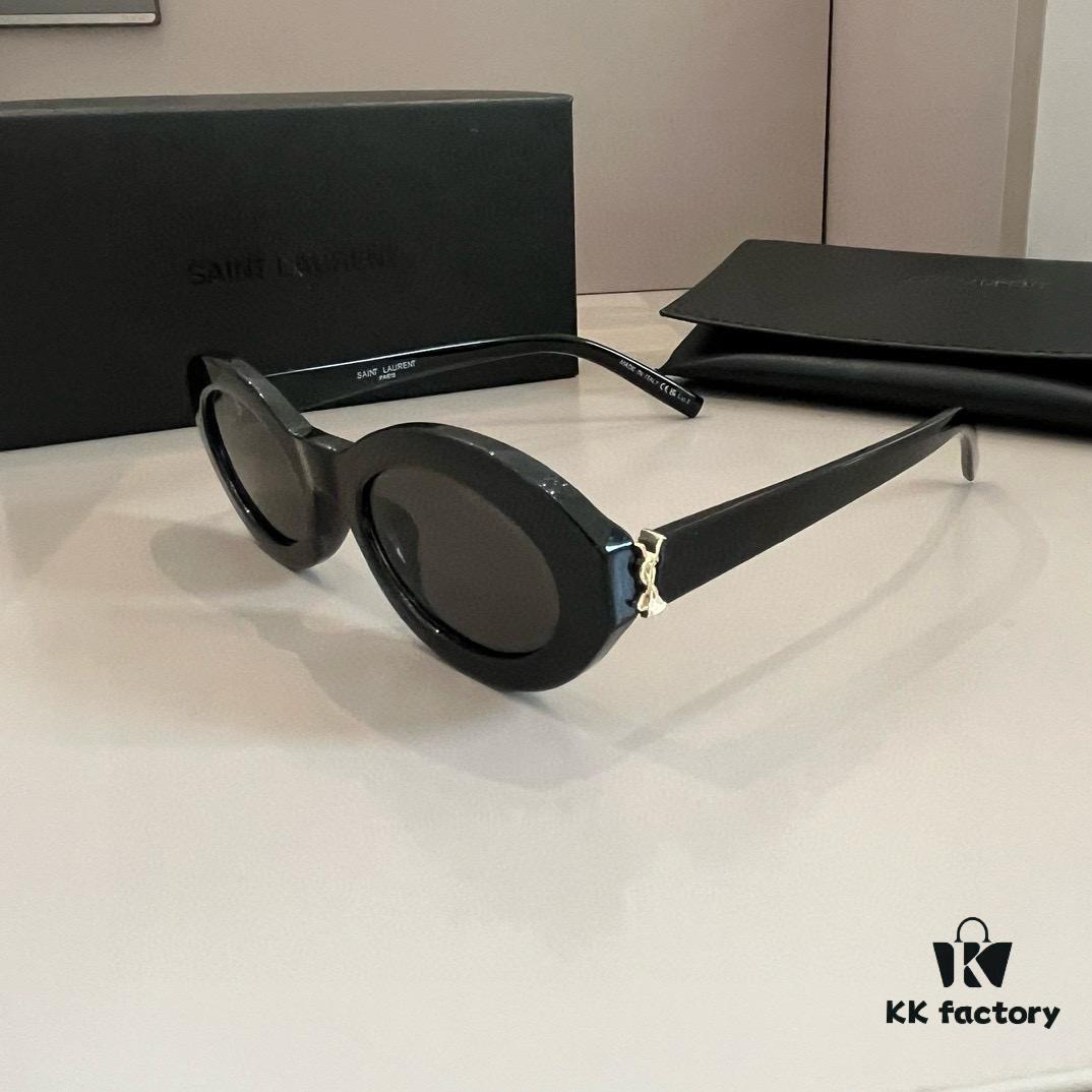 YSL Saint Laurent New Arrival SLM94 Gold Black Sunglasses