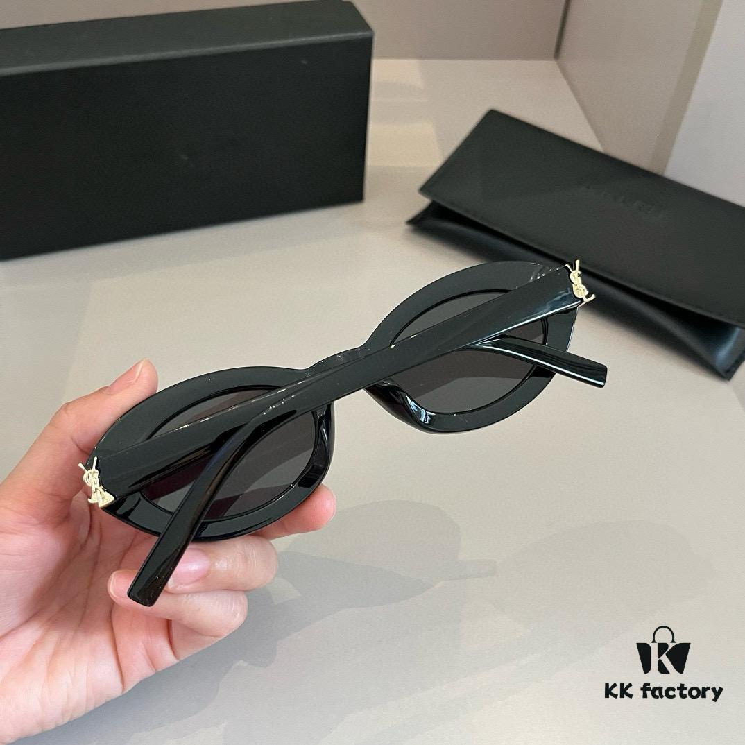 YSL Saint Laurent New Arrival SLM94 Gold Black Sunglasses