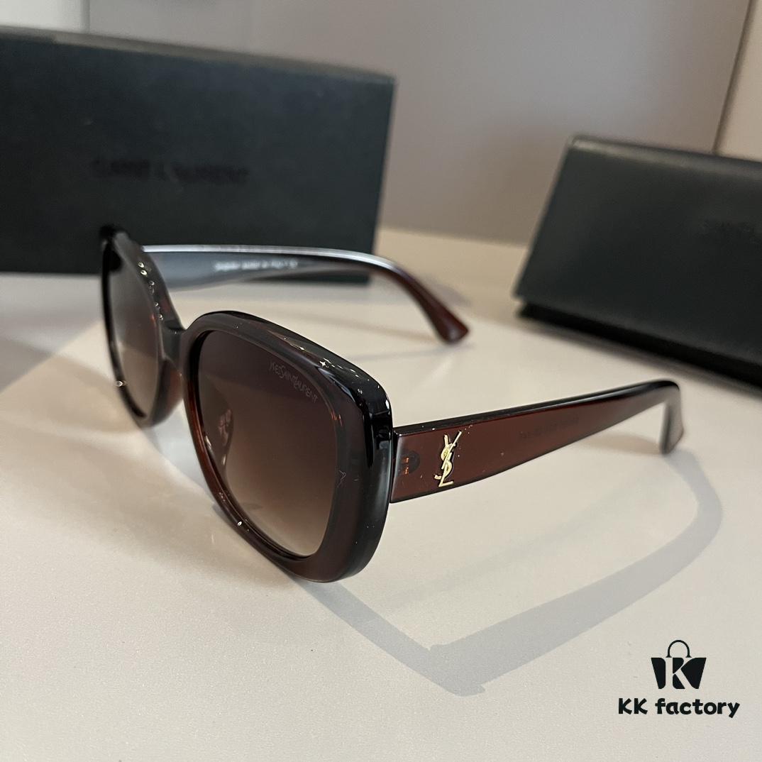 YSL Saint Laurent Sunglasses, Face-Contouring Sun Protection, High-End Lightweight Eyewear