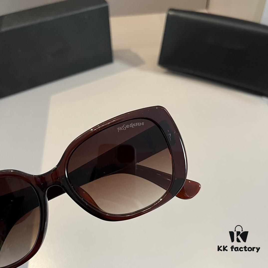 YSL Saint Laurent Sunglasses, Face-Contouring Sun Protection, High-End Lightweight Eyewear