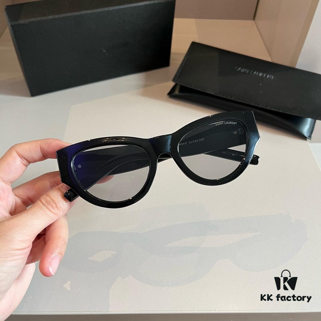 YSL Saint Laurent 2023 New Arrival SLM94 Gold Black Sunglasses