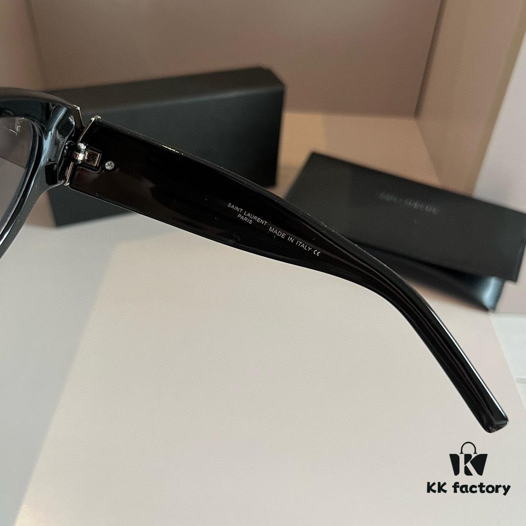 YSL Saint Laurent 2023 New Arrival SLM94 Gold Black Sunglasses