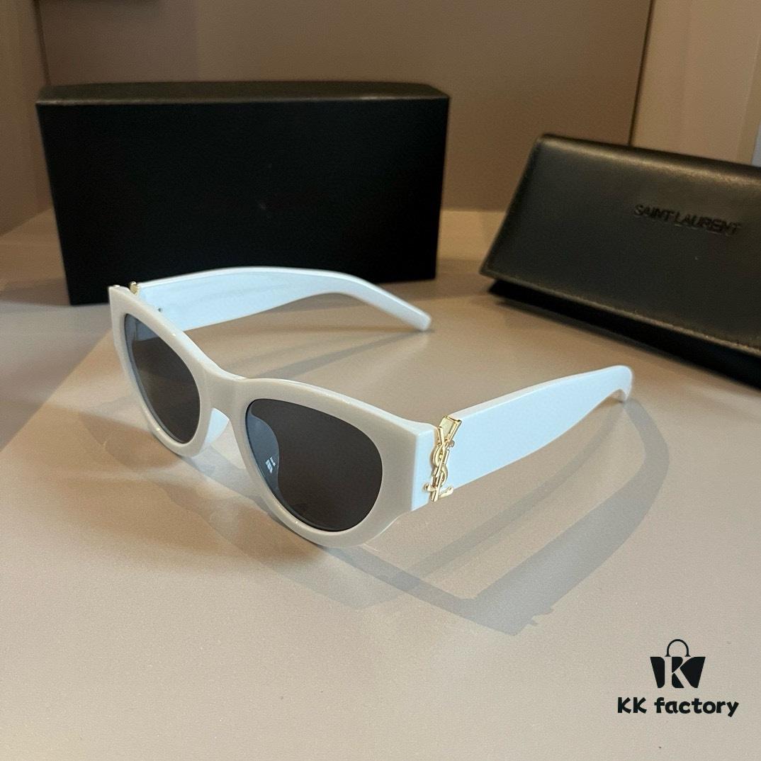 YSL Saint Laurent 2023 New Arrival Slm94 Gold Black Sunglasses