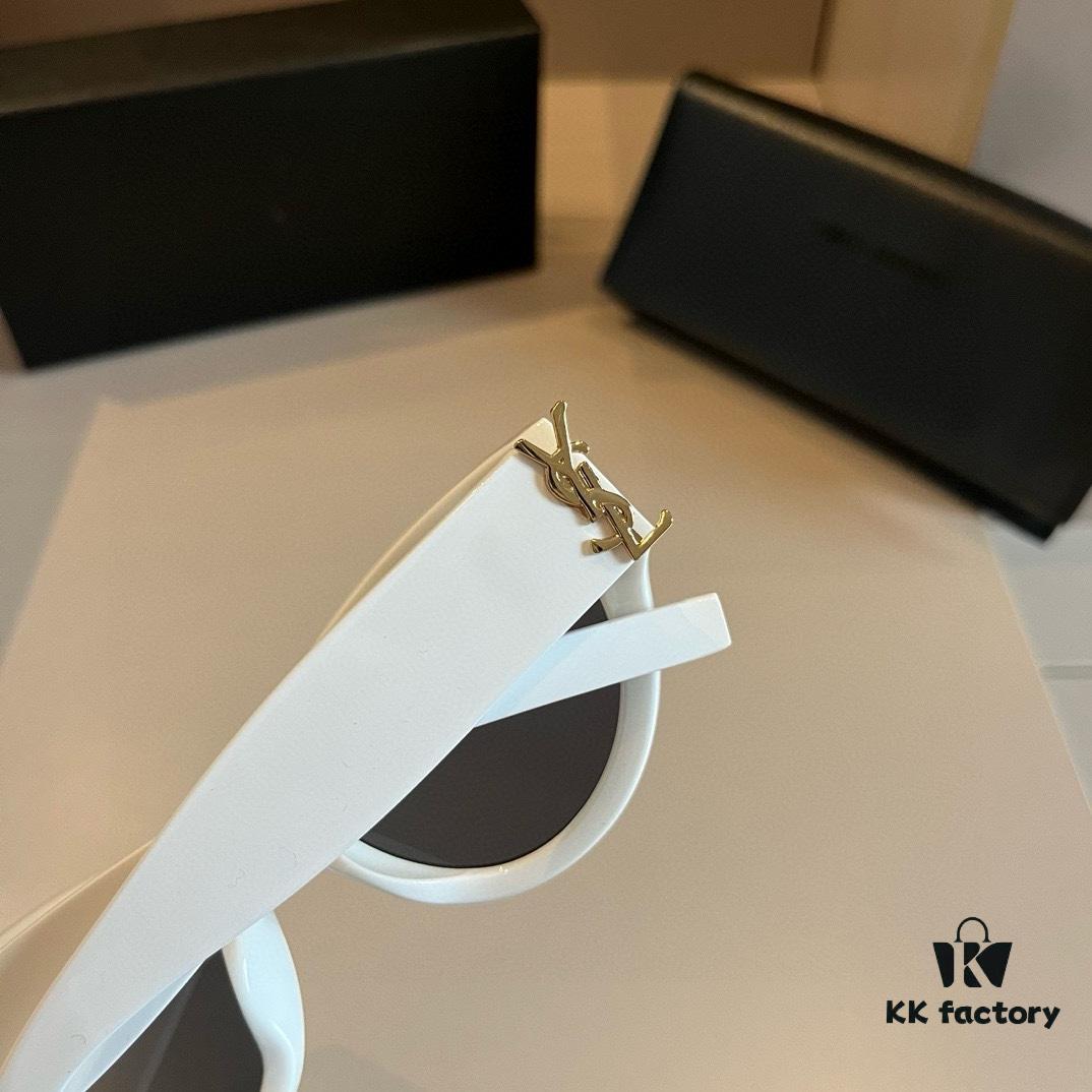 YSL Saint Laurent 2023 New Arrival Slm94 Gold Black Sunglasses