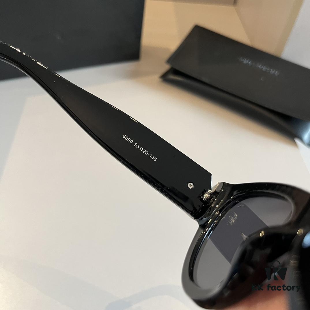 YSL Saint Laurent 2023 New Arrival SLM94 Gold Black Sunglasses