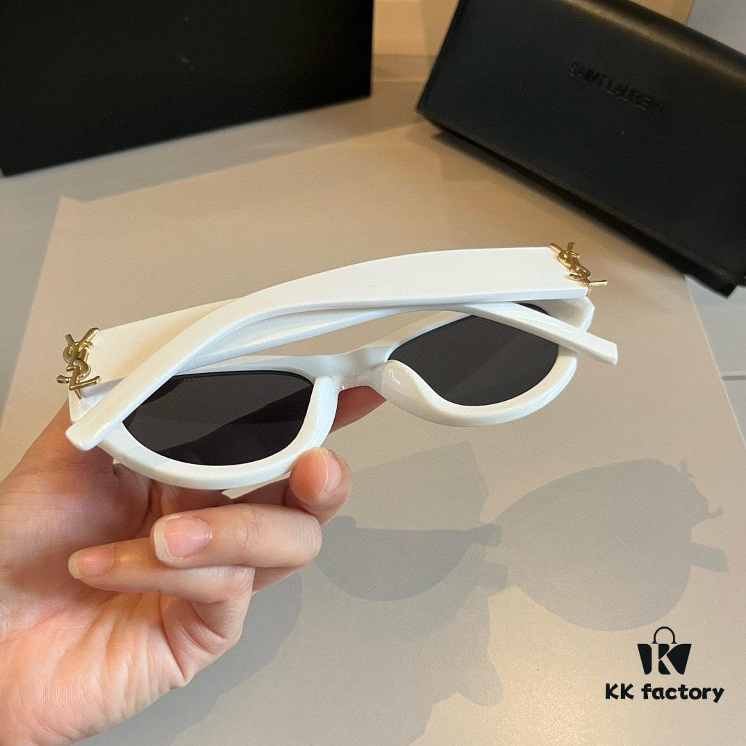 YSL Saint Laurent 2023 New Arrival SLM94 Gold Black Sunglasses