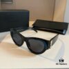 YSL Saint Laurent 2023 New Arrival SLM94 Gold Black Sunglasses