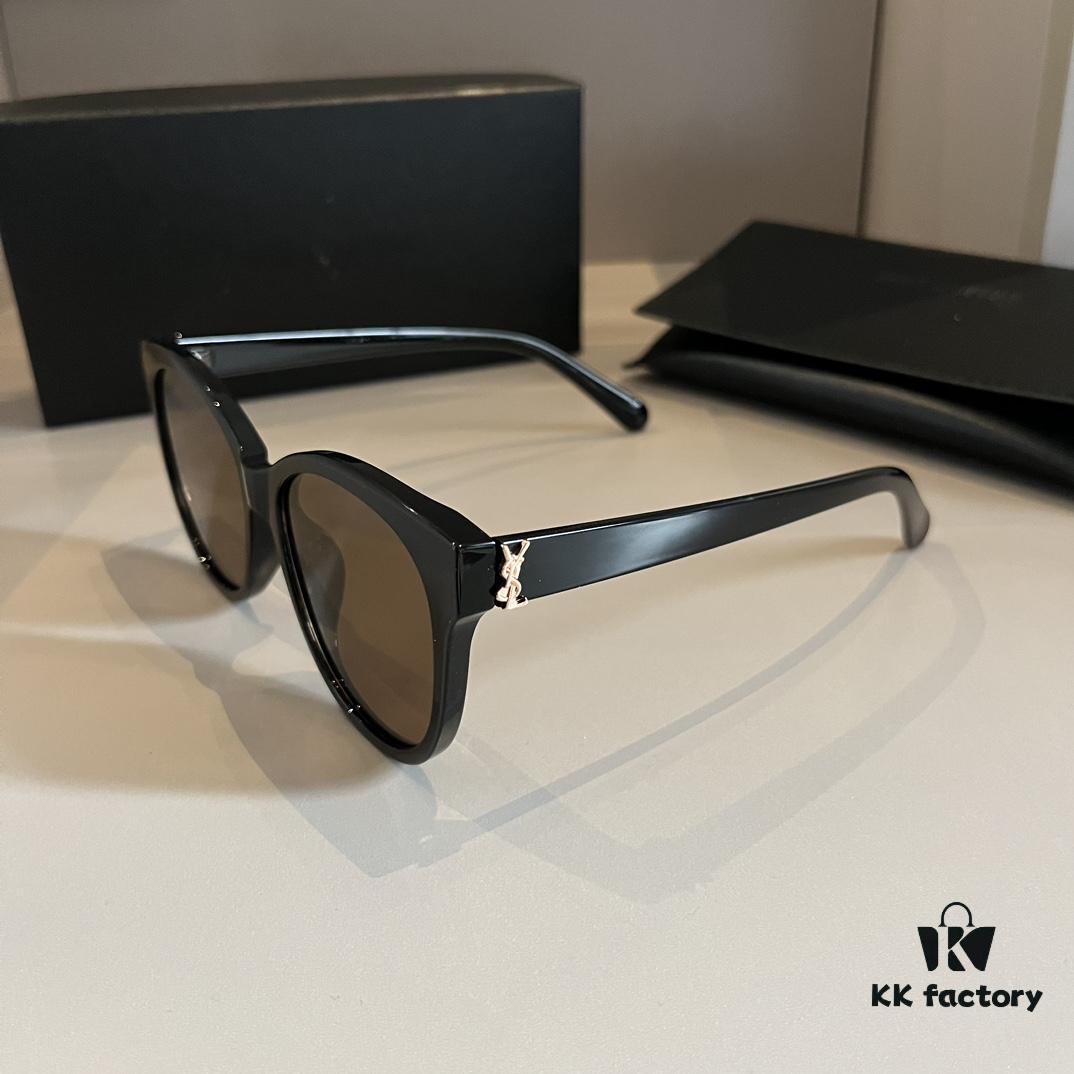 YSL Saint Laurent New Arrival SLM94 Gold Black Sunglasses