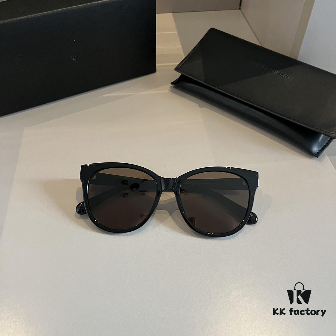 YSL Saint Laurent New Arrival SLM94 Gold Black Sunglasses