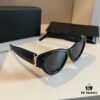 YSL Saint Laurent 2023 New Arrival SLM94 Gold and Black Sunglasses
