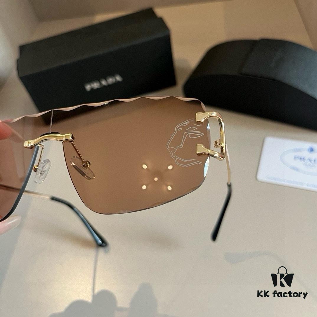 New Cartier Panther Head Sunglasses, Versatile and Stylish, High-End Fashion Eyewear