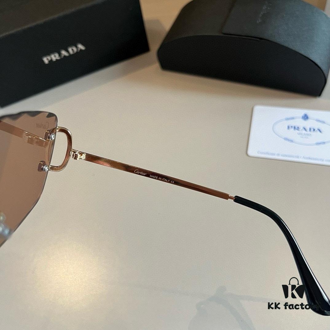 New Cartier Panther Head Sunglasses, Stylish and Versatile with a Touch of Luxury