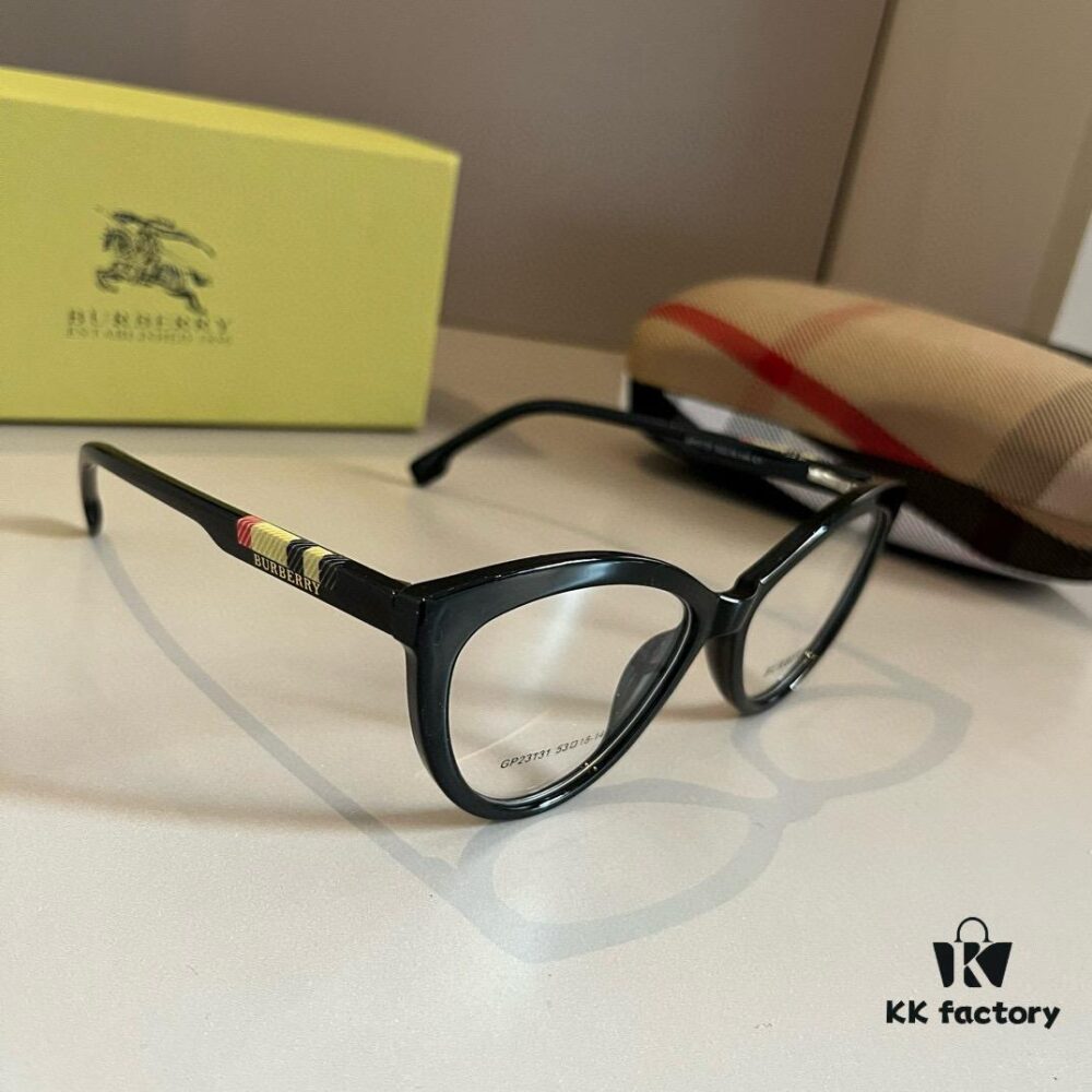 Burberry Official Early Spring New Arrival Clear Optical Glasses - Celebrity Style, Polaroid Ultra-Clear Lens, Fashionable Everyday Wear