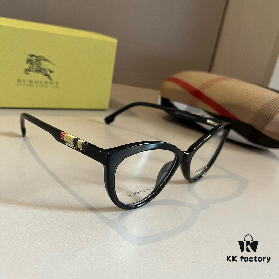 Burberry Official Early Spring New Arrival Clear Optical Glasses - Celebrity Style, Polaroid Ultra-Clear Lens, Fashionable Everyday Wear
