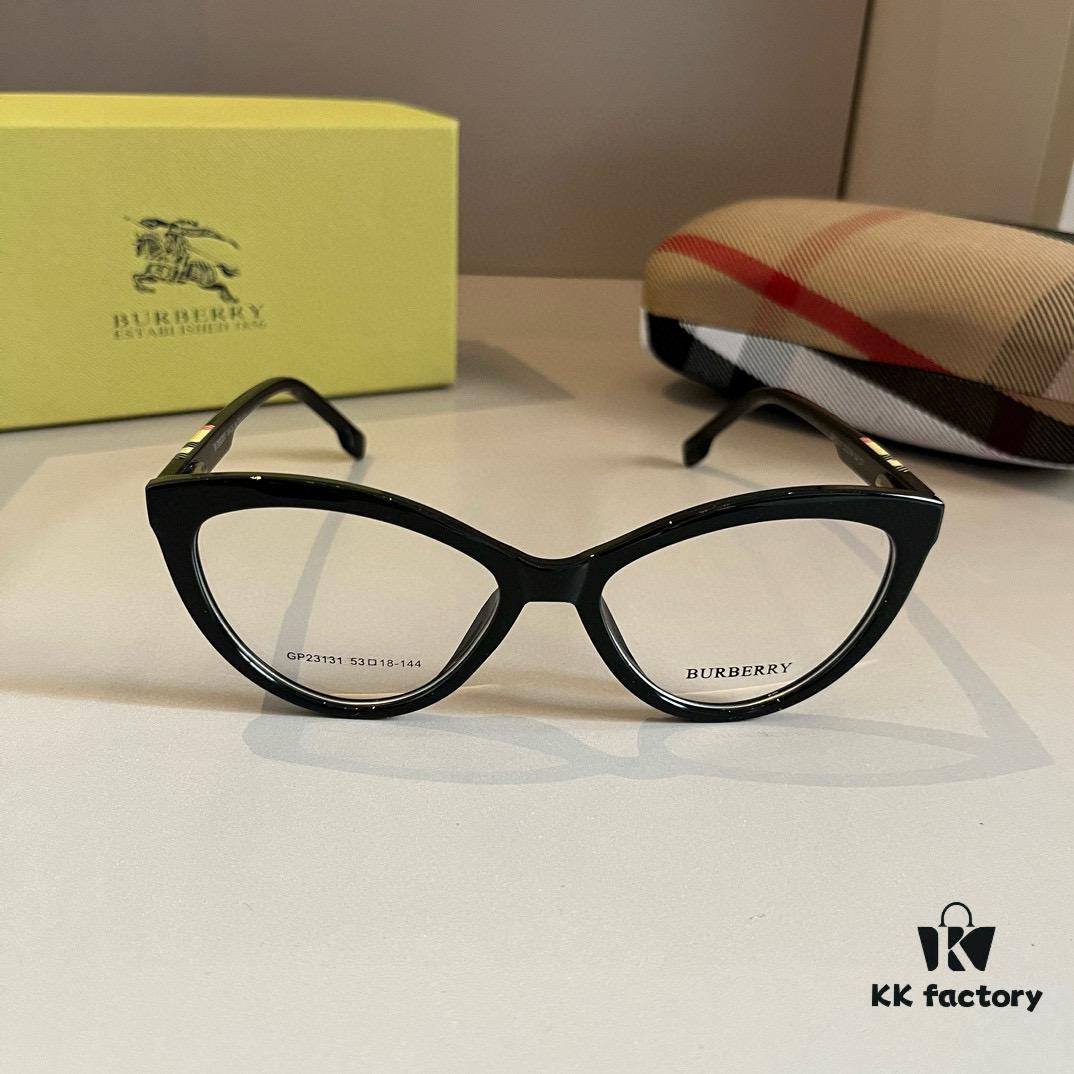 Burberry Official Early Spring New Arrival Clear Optical Glasses - Celebrity Style, Polaroid Ultra-Clear Lens, Fashionable Everyday Wear