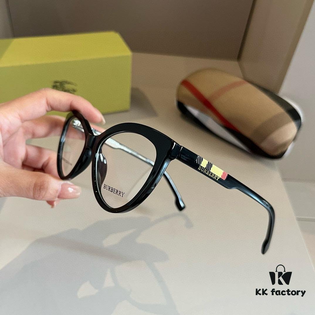 Burberry Official Early Spring New Arrival Clear Optical Glasses - Celebrity Style, Polaroid Ultra-Clear Lens, Fashionable Everyday Wear