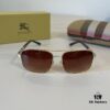 Burberry New One-Piece Aviator Sunglasses, Must-Have Style for Travel, Popularized by Numerous Celebrities, Unisex Sun Glasses