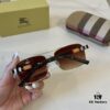 Burberry New One-Piece Aviator Sunglasses, Must-Have Style for Travel, Popularized by Numerous Celebrities, Unisex Sun Glasses