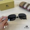 Burberry New One-Piece Aviator Sunglasses, Must-Have Style for Travel, Popularized by Numerous Celebrities, Unisex Sun Glasses