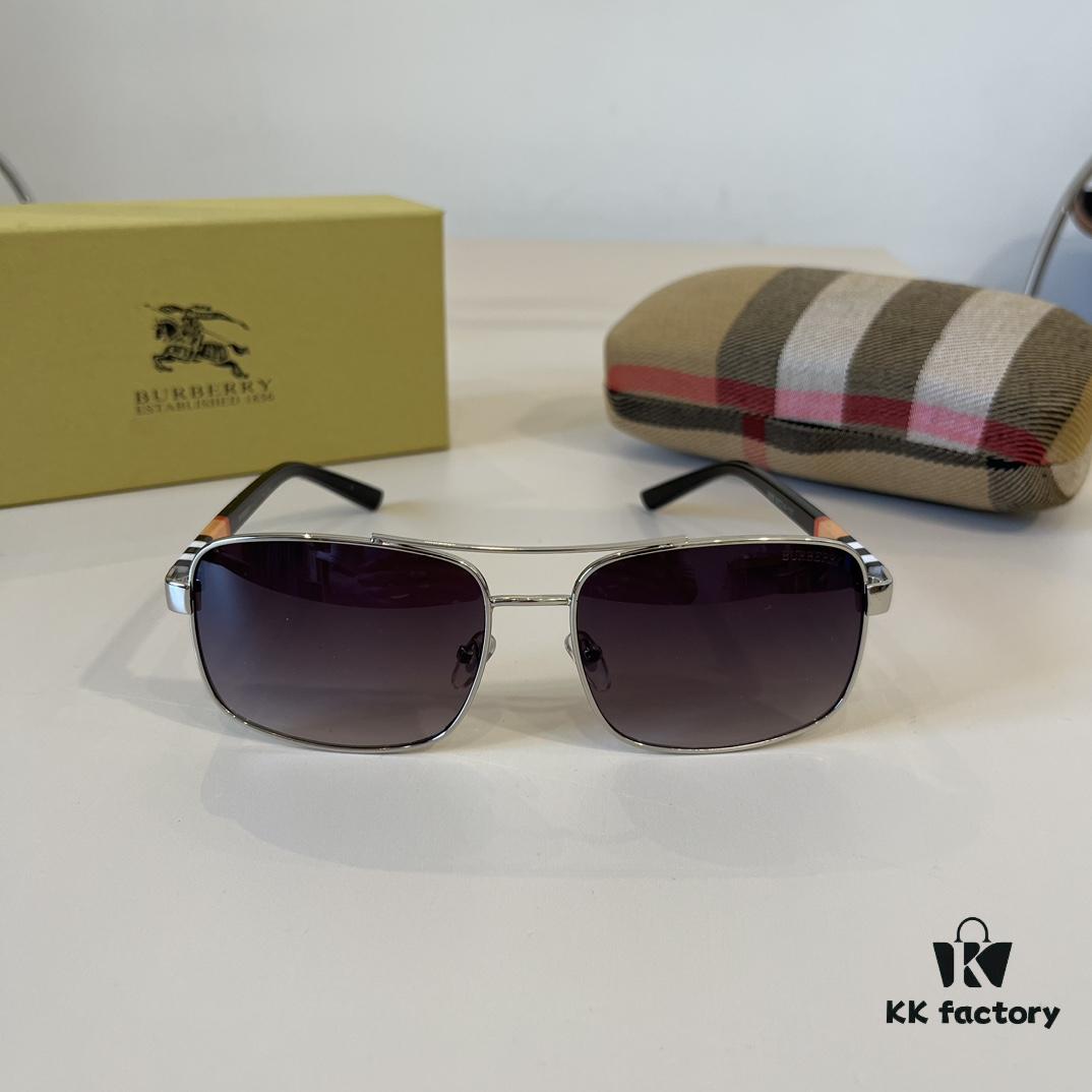 Burberry New One-Piece Aviator Sunglasses, Must-Have Style for Travel, Celebrity Favorite Unisex Sun Glasses