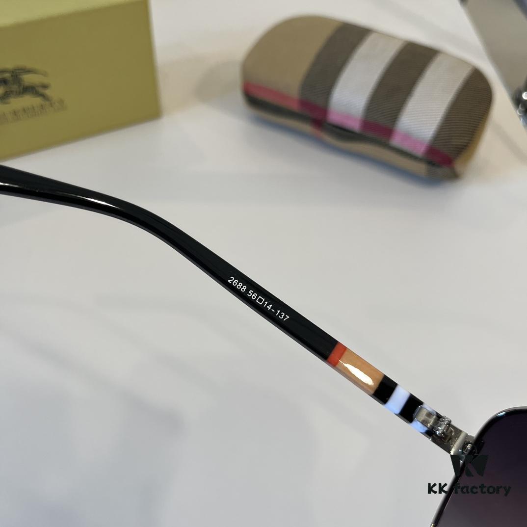 Burberry New One-Piece Aviator Sunglasses, Must-Have Style for Travel, Celebrity Favorite Unisex Sun Glasses