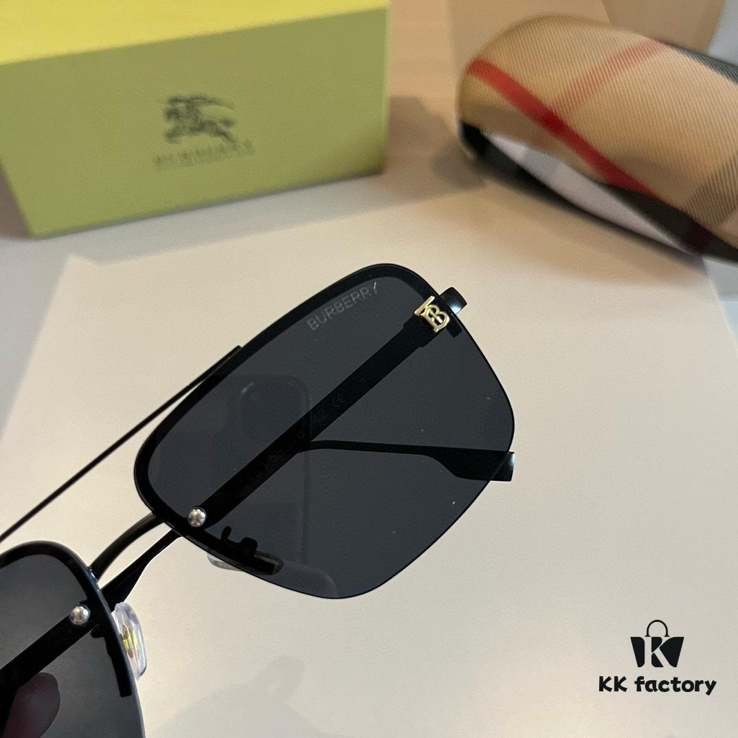 Burberry New One-Piece Aviator Sunglasses, Must-Have Travel Accessory, Celebrity Favorite Unisex Sun Glasses