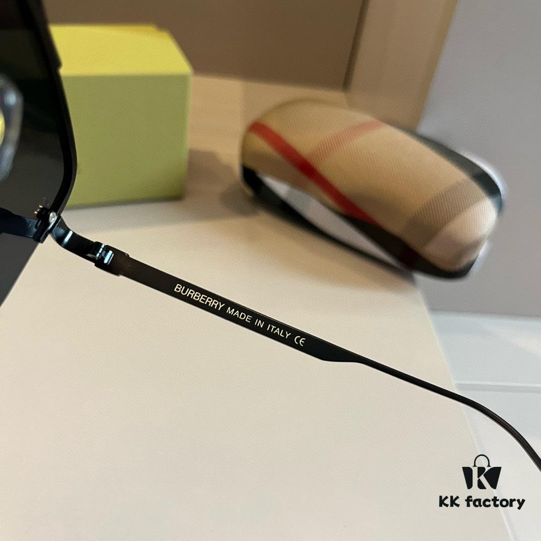 Burberry New One-Piece Pilot Sunglasses, Must-Have Travel Accessory, Popular Among Celebrities, Unisex Sun Glasses