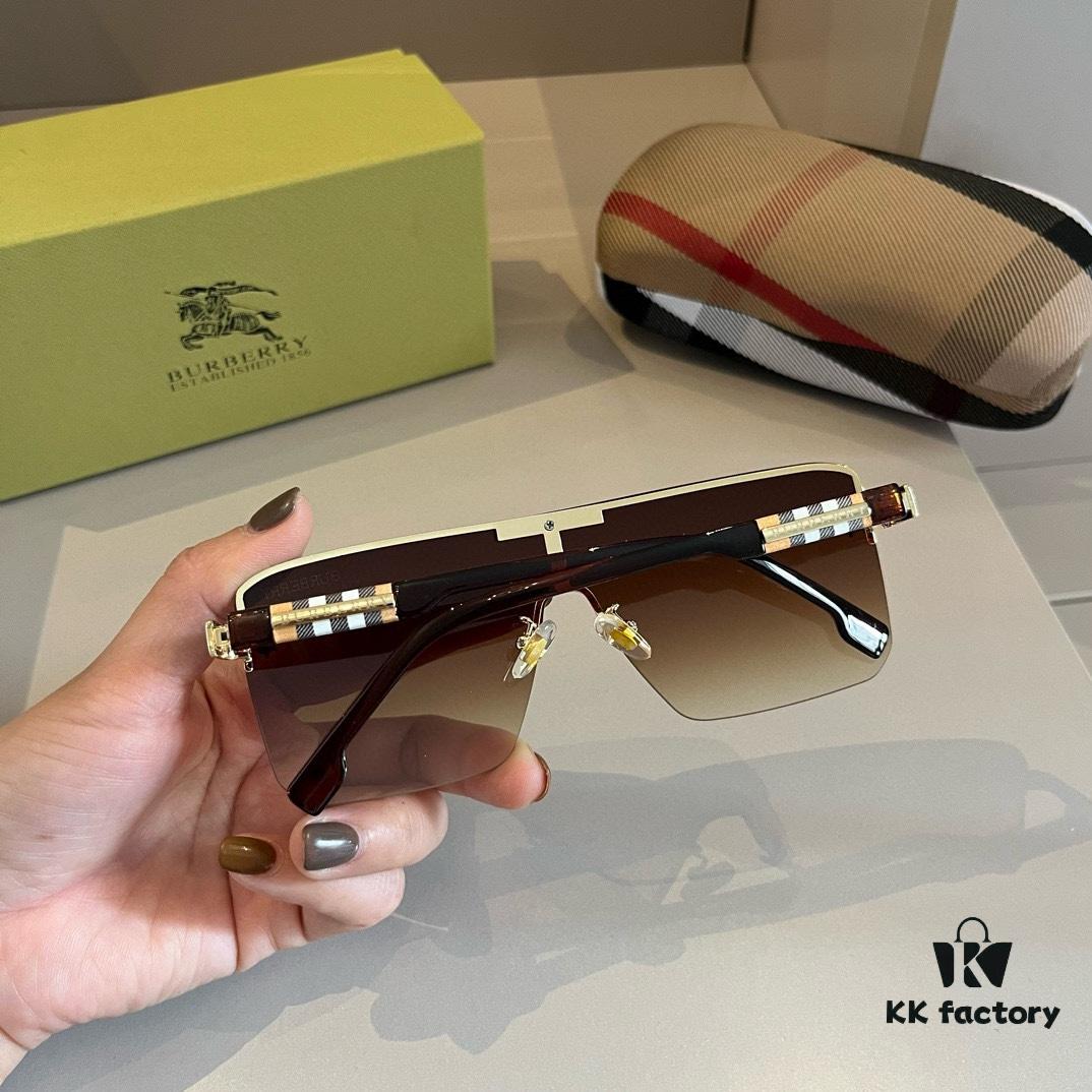 Burberry New One-Piece Pilot Sunglasses, Must-Have Travel Accessory, Celebrity-Favorite Unisex Sun Glasses