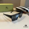 Burberry Letter Print Sunglasses Unisex BE4291 Stylish One-Piece Hip-Hop Shades for Travel and Street Photography