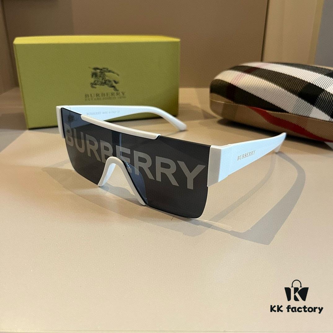 Burberry Letter Print Sunglasses Unisex BE4291 Stylish Travel Fashion Accessory One-Piece UV Protection Eyewear with Case