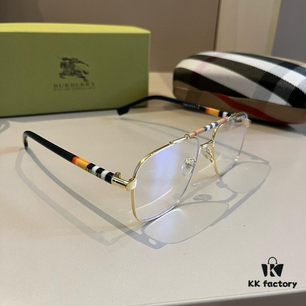 Burberry New One-Piece Pilot Sunglasses, Must-Have Travel Accessory, Popular Unisex Sun Glasses Worn by Many Celebrities