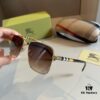 Burberry New One-Piece Pilot Sunglasses, Must-Have Style for Travel, Popularized by Numerous Celebrities, Unisex Sun Glasses Aviator Eyewear