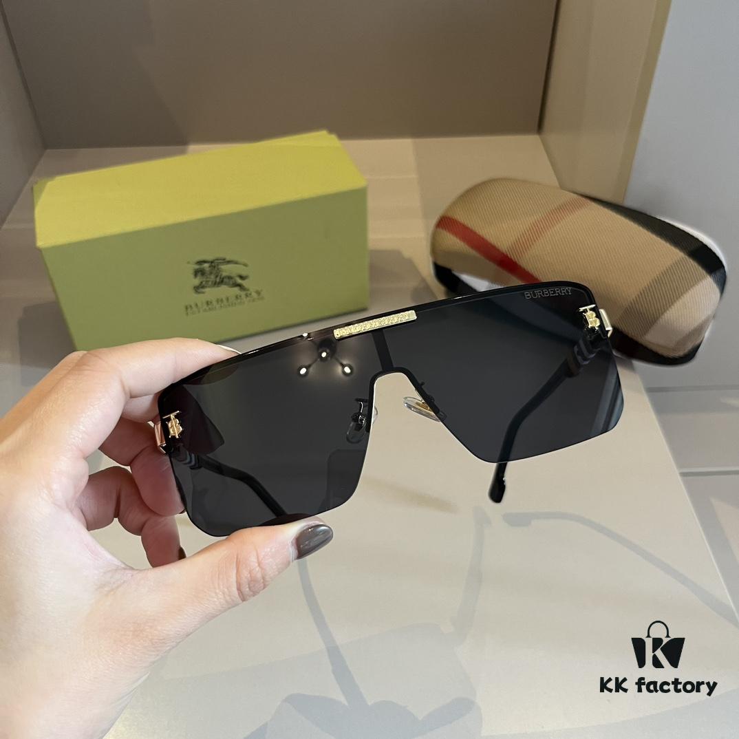 Burberry New One-Piece Pilot Sunglasses, Must-Have Travel Accessory, Celebrity-Favorite Unisex Sun Glasses