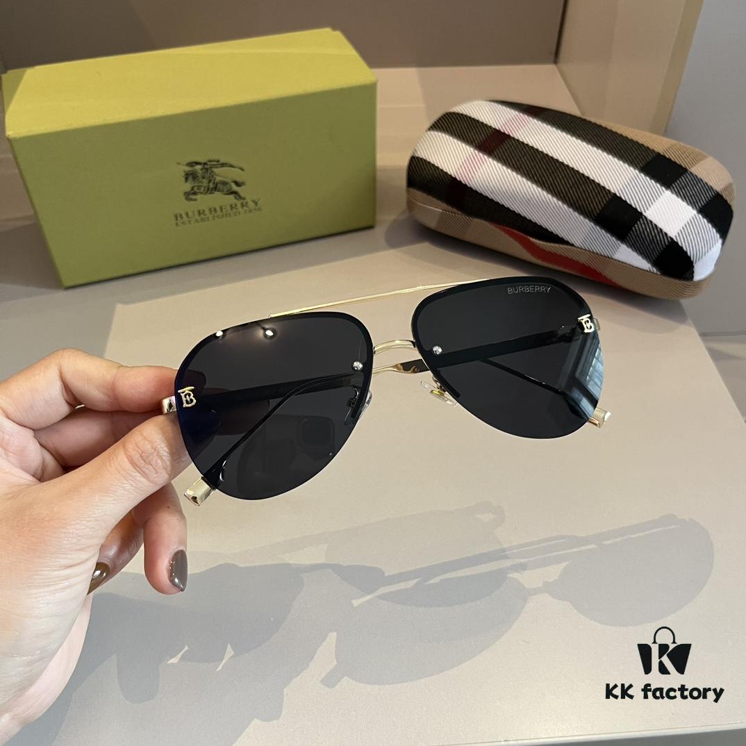 Burberry New One-Piece Pilot Sunglasses, Must-Have Travel Accessory, Celebrity-Favorite Unisex Sun Glasses