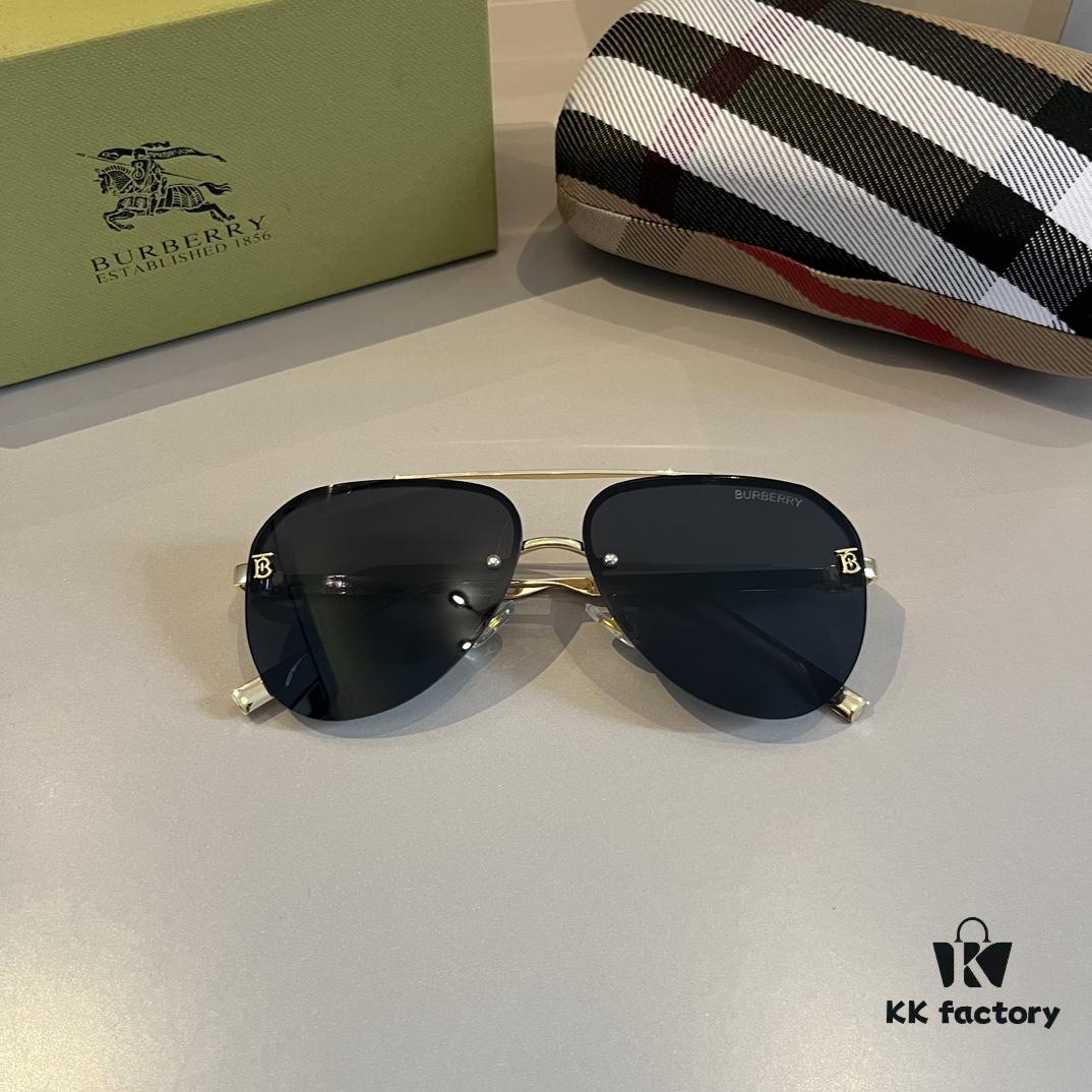 Burberry New One-Piece Pilot Sunglasses, Must-Have Travel Accessory, Celebrity-Favorite Unisex Sun Glasses