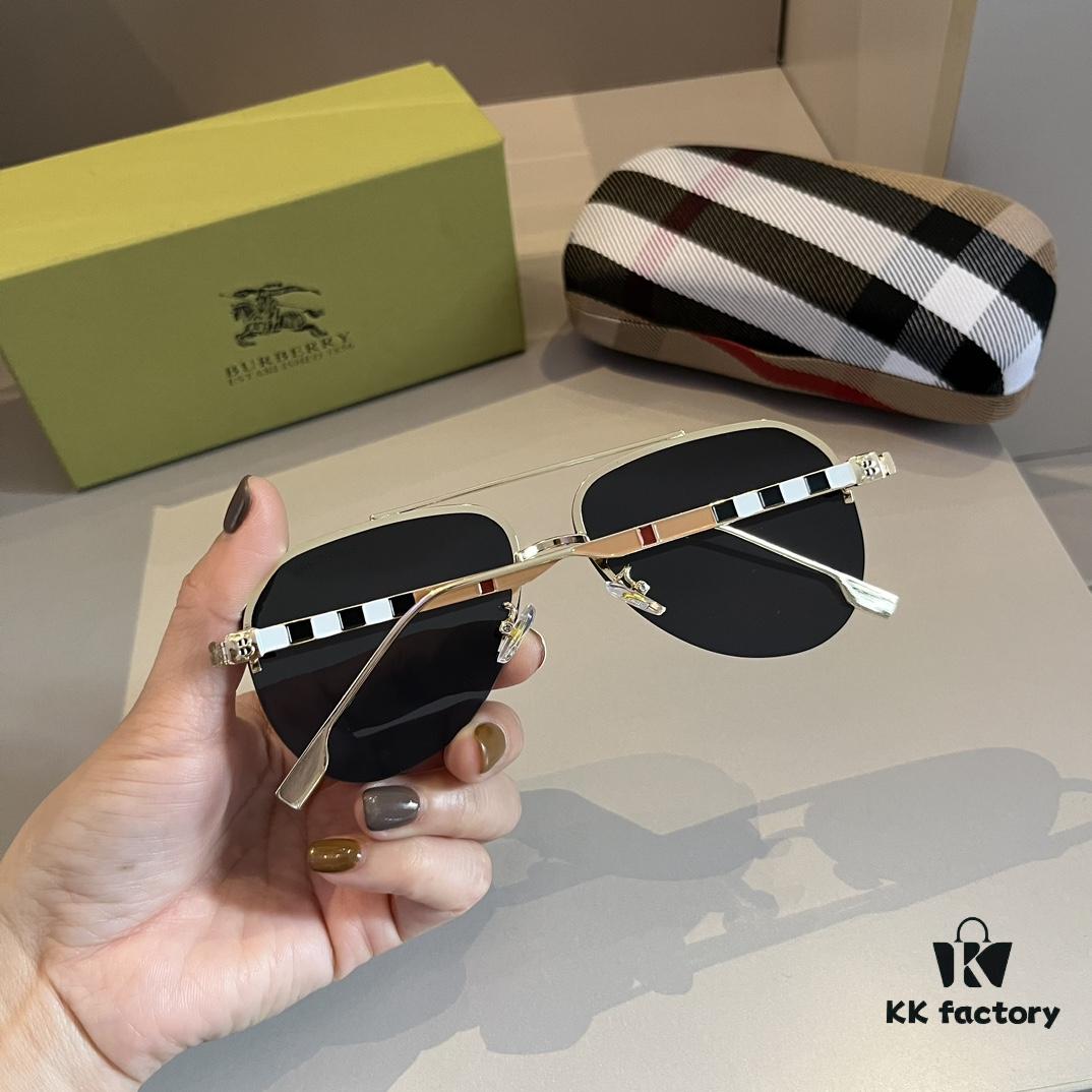 Burberry New One-Piece Pilot Sunglasses, Must-Have Travel Accessory, Celebrity-Favorite Unisex Sun Glasses
