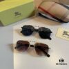 Burberry New One-Piece Pilot Sunglasses, Must-Have Style for Travel, Celebrity Favorite Unisex Sun Glasses
