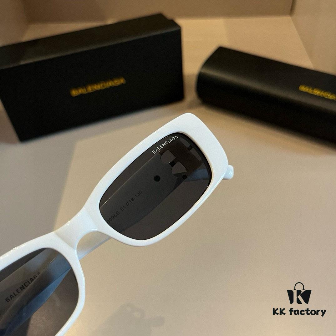 Balenciaga Black and Gold Sunglasses with Double B Logo, Retro Lightweight Frame