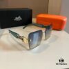 HERMES Hermès New Heavyweight Women's Sunglasses with Large Frame and 3D Design for Flattering Facial Contour