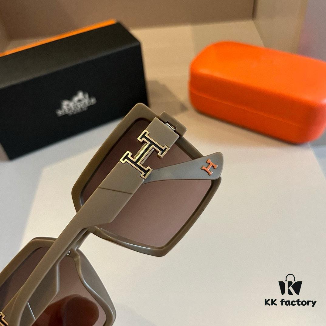 Hermes Women's Sunglasses, Oval Lenses, Premium Custom Design, Essential for Travel and Driving