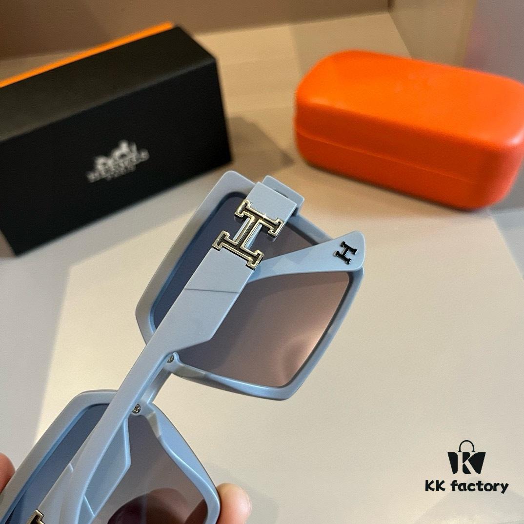 Hermes Women's Sunglasses, Oval Lenses, Ultra-Premium Custom Design, Essential Eyewear for Travel and Driving