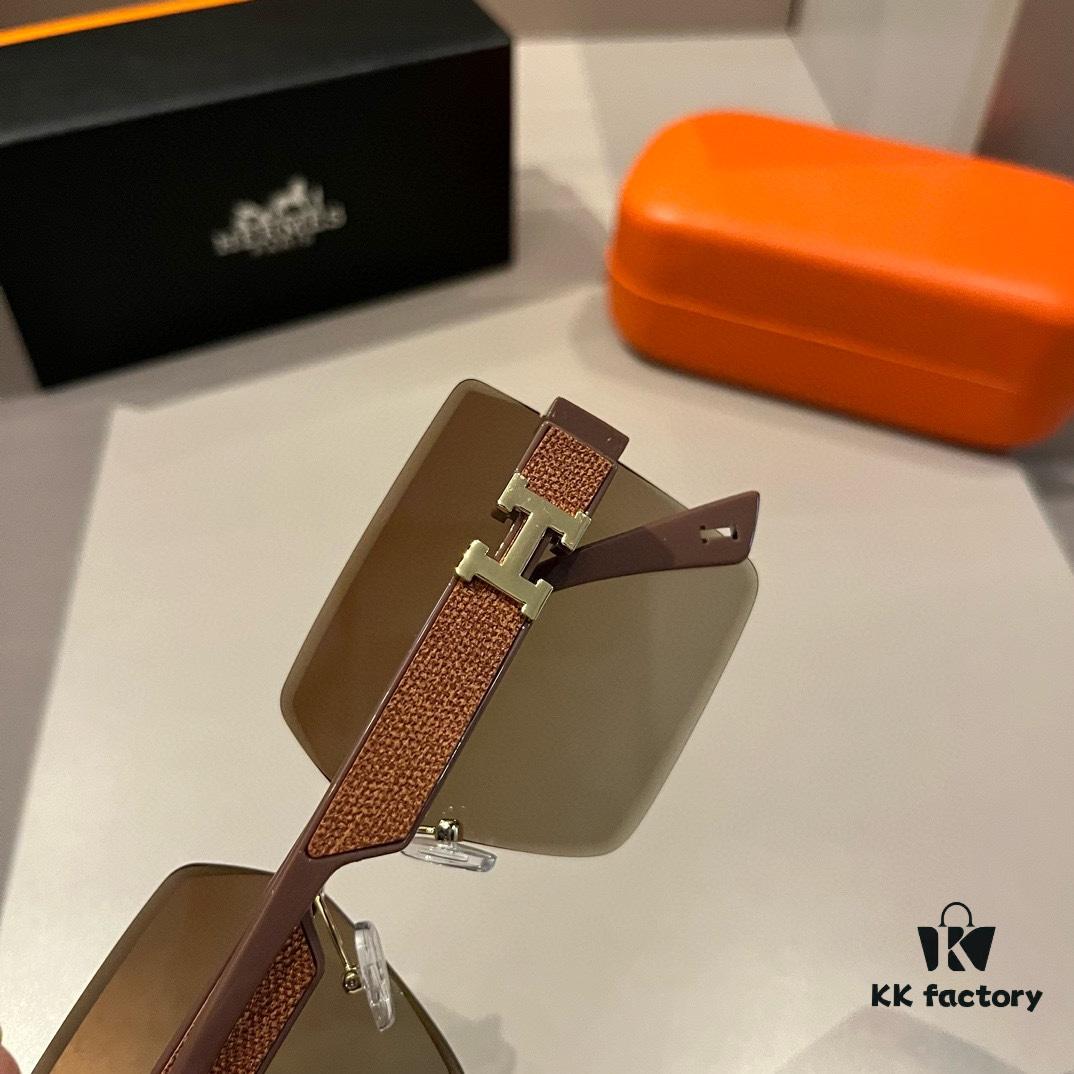 Hermes Women's Sunglasses, Oval Lenses, Premium Custom Design, Essential Eyewear for Travel and Driving