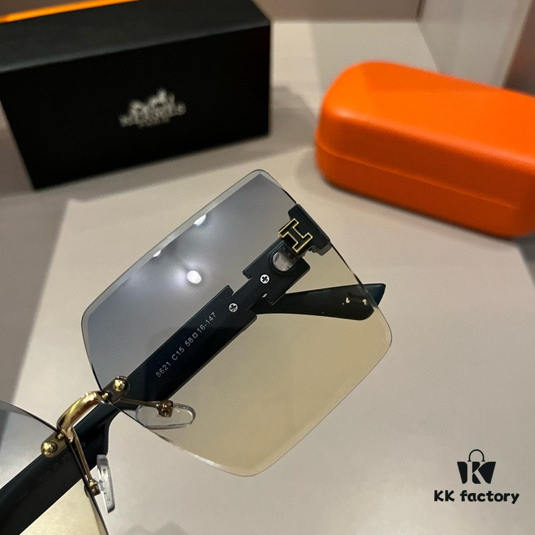 Hermes Women's Sunglasses, Oval Lens, Ultra-Premium Custom Design, Essential for Travel and Driving