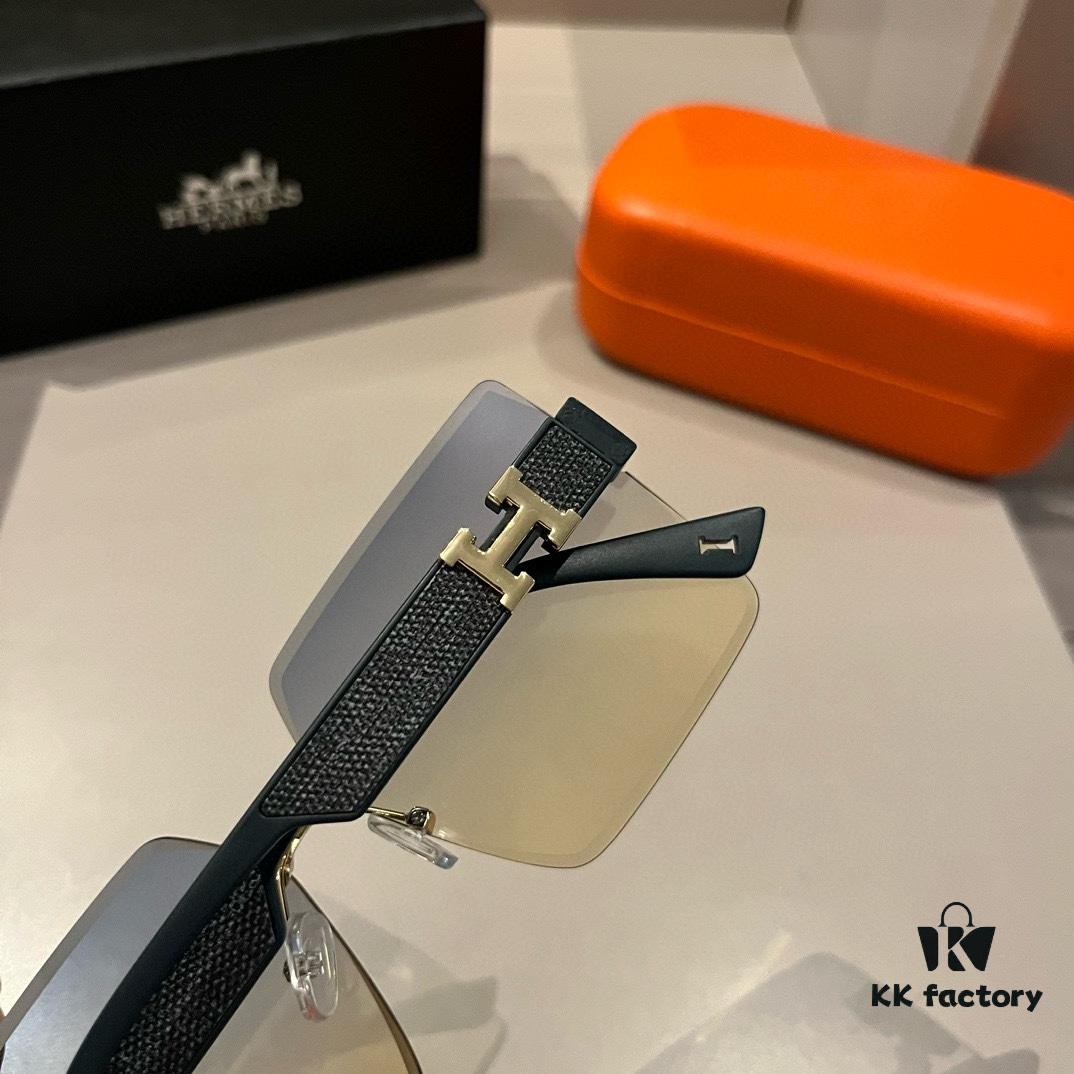 Hermes Women's Sunglasses, Oval Lens, Ultra-Premium Custom Design, Essential for Travel and Driving