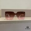 HERMES Women's New Heavyweight Sunglasses, Large 3D Frame, Flattering Face Shape, Retro and Elegant