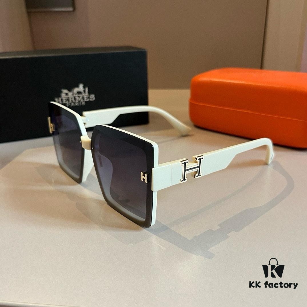 Hermes Women's Sunglasses, Oval Lenses, Premium Custom Design, Essential for Travel and Driving