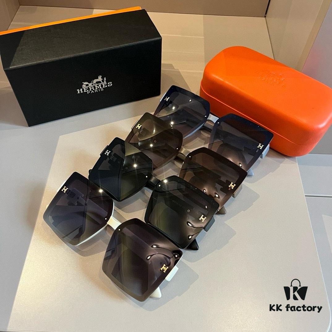 Hermes Women's Sunglasses, Oval Lenses, Premium Custom Design, Essential for Travel and Driving